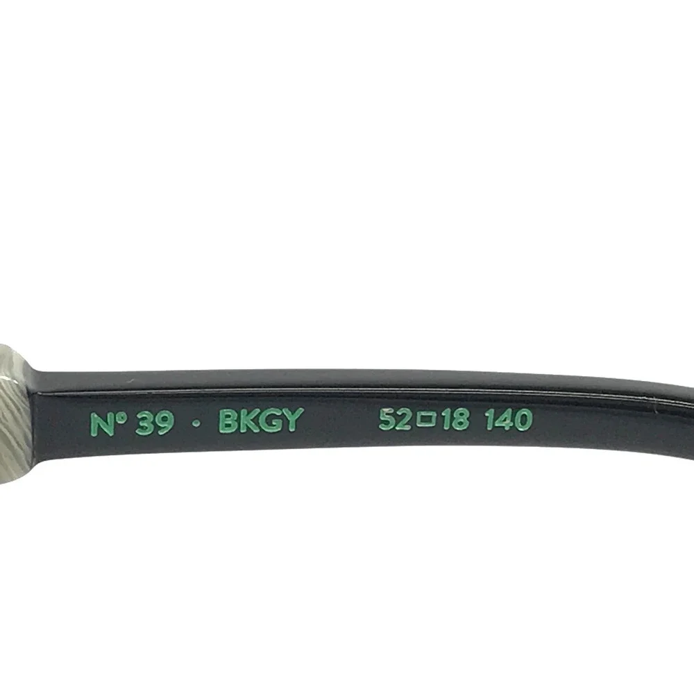 Etnia Barcelona Eyeglasses Frames CHROMA N39 BKGY Black Gray Full Rim 52-18-140